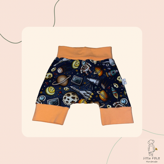 Space Shorts (Pale Orange) 3-12 months